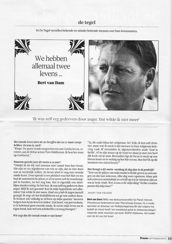 Trouw artikel